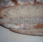 Pain aux graines de lin brun